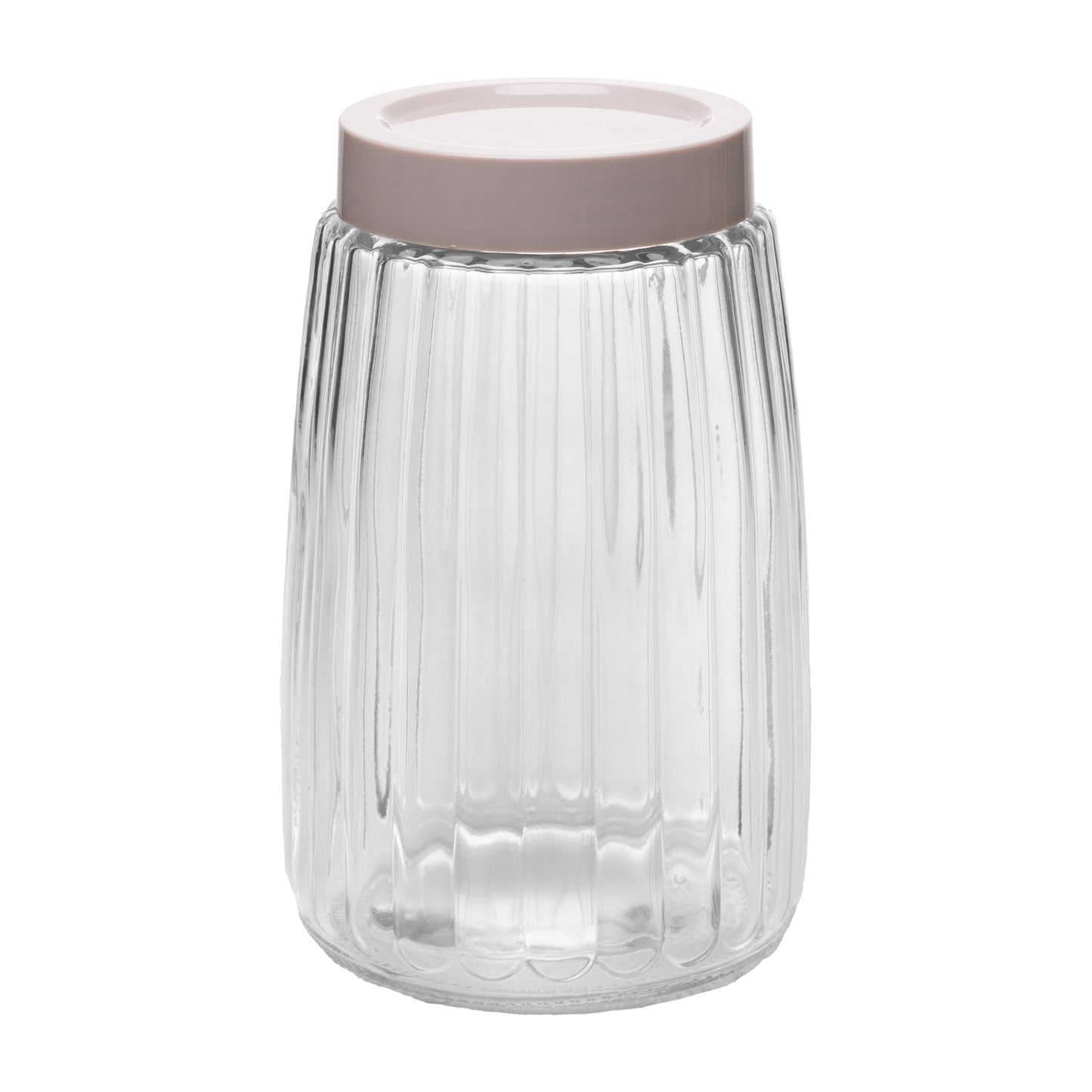 Pote com Tampa Bege 1,7L Vidro - Lyor
