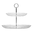 Prato para Doce 2 Andares New Butterfly 20cm/26cm Cristal Ecológico - Lyor