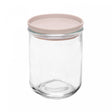 Pote com Tampa Hermética Bege 700ml Vidro - Lyor