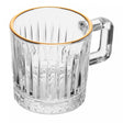 Xícara de Café Deli Diamond com Fio de Ouro 90ml Cristal - Lyor
