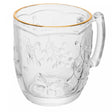 Caneca New Butterfly com Fio de Ouro 200ml Cristal - Lyor