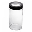 Porta Mantimentos Lyor Tampa Preta Visor Acrilíco 1,8L Vidro - Lyor