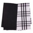 Conjunto 2 Panos de Prato  Verona 60cm x 40cm Cinza Escuro Algodão - Lyor