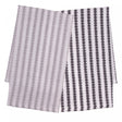 Conjunto 2 Panos de Prato  Verona 60cm x 40cm Cinza e Branco Algodão - Lyor
