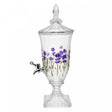 Suqueira com Pé e Tampa Lavanda 2L Cristal - Lyor