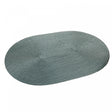Lugar Americano Oval Fresno 46cm x 31cm Verde Militar Polipropileno - Lyor