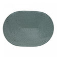 Lugar Americano Oval Fresno 46cm x 31cm Verde Militar Polipropileno - Lyor
