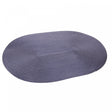 Lugar Americano Oval Fresno 46cm x 31cm Azul Marinho Polipropileno - Lyor