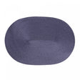 Lugar Americano Oval Fresno 46cm x 31cm Azul Marinho Polipropileno - Lyor