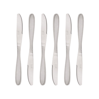Conjunto 6 Facas para Sobremesa Gastro Aço Inox - Lyor