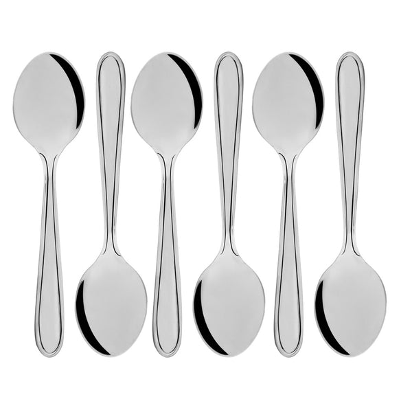 Conjunto 6 Colheres de Sobremesa Gastro Aço Inox - Lyor