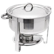Rechaud Redondo com Tampa Removível 7L Aço Inox - Rojemac Profissional