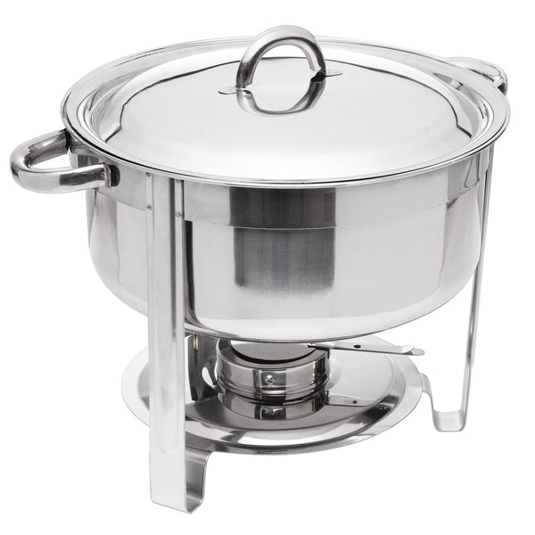 Rechaud Redondo com Tampa Removível 7L Aço Inox - Rojemac Profissional