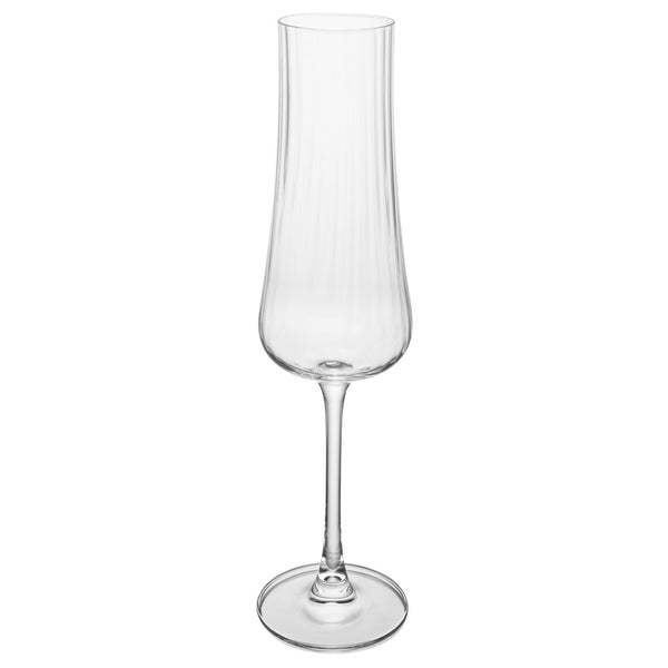 Taça de Champagne Iduna Optic 250ml Cristal Ecológico Bohemia - Lyor