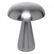 Luminária de Mesa Led 3 Tons Usb Mushroom Prata Metal - Lyor