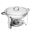 Rechaud Redondo com Tampa Removível 3,5L Aço Inox - Rojemac Profissional