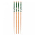 Conjunto 4 Pares de Hashis Sunflower 24cm x 1cm Verde Bambu - Lyor
