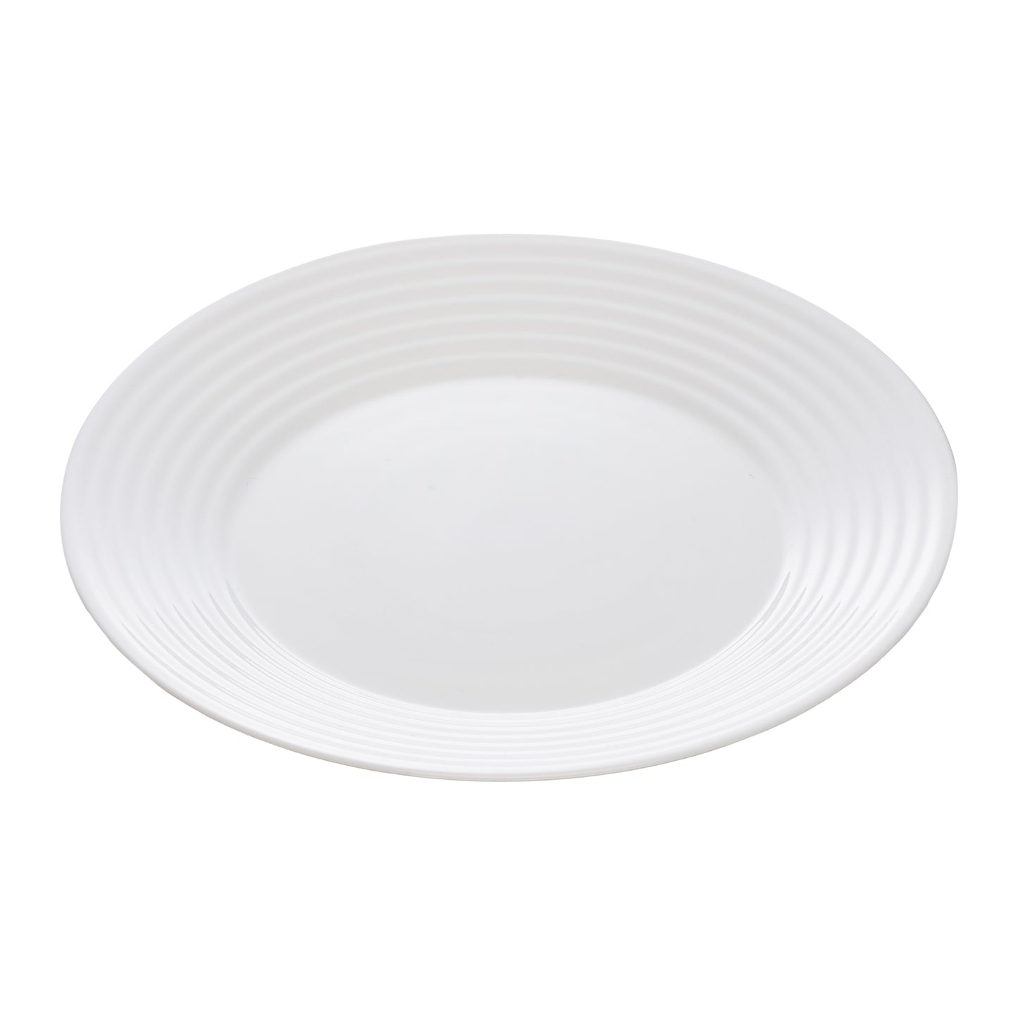 Prato Raso Mirage 25,5cm x 2,5cm Branco Opalino - Lyor