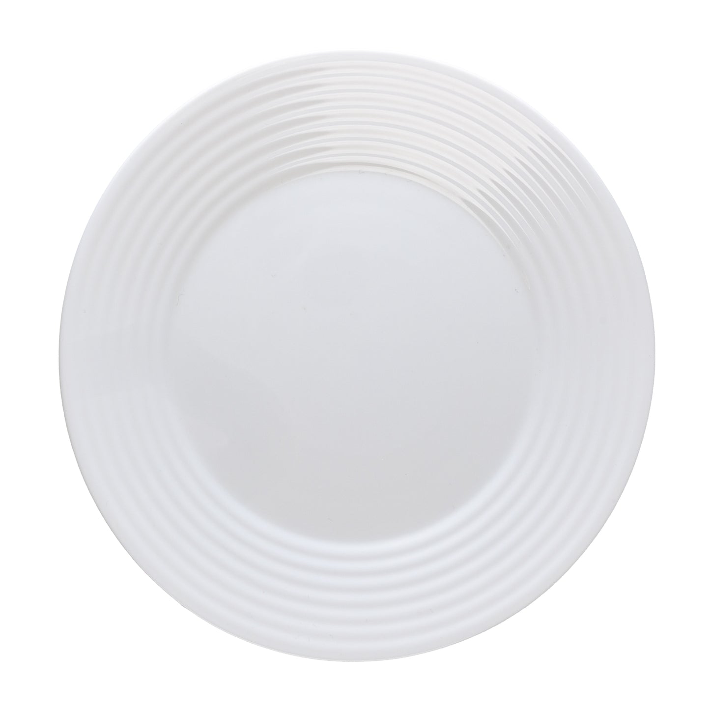 Prato Raso Mirage 25,5cm x 2,5cm Branco Opalino - Lyor