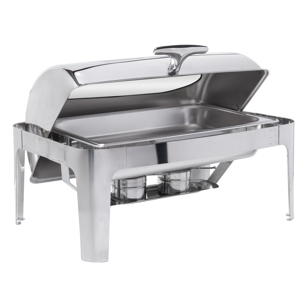 Rechaud Retangular com Visor 9L Aço Inox - Rojemac Profissional