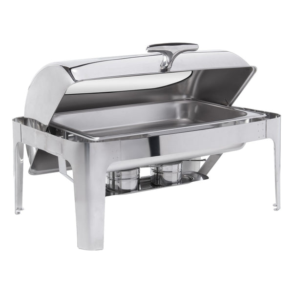 Rechaud Retangular com Visor 9L Aço Inox - Rojemac Profissional