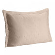 Porta Travesseiro Matelassê Saphira 50cm x 70cm Toque 300 Fios Bege Microfibra - Lyor
