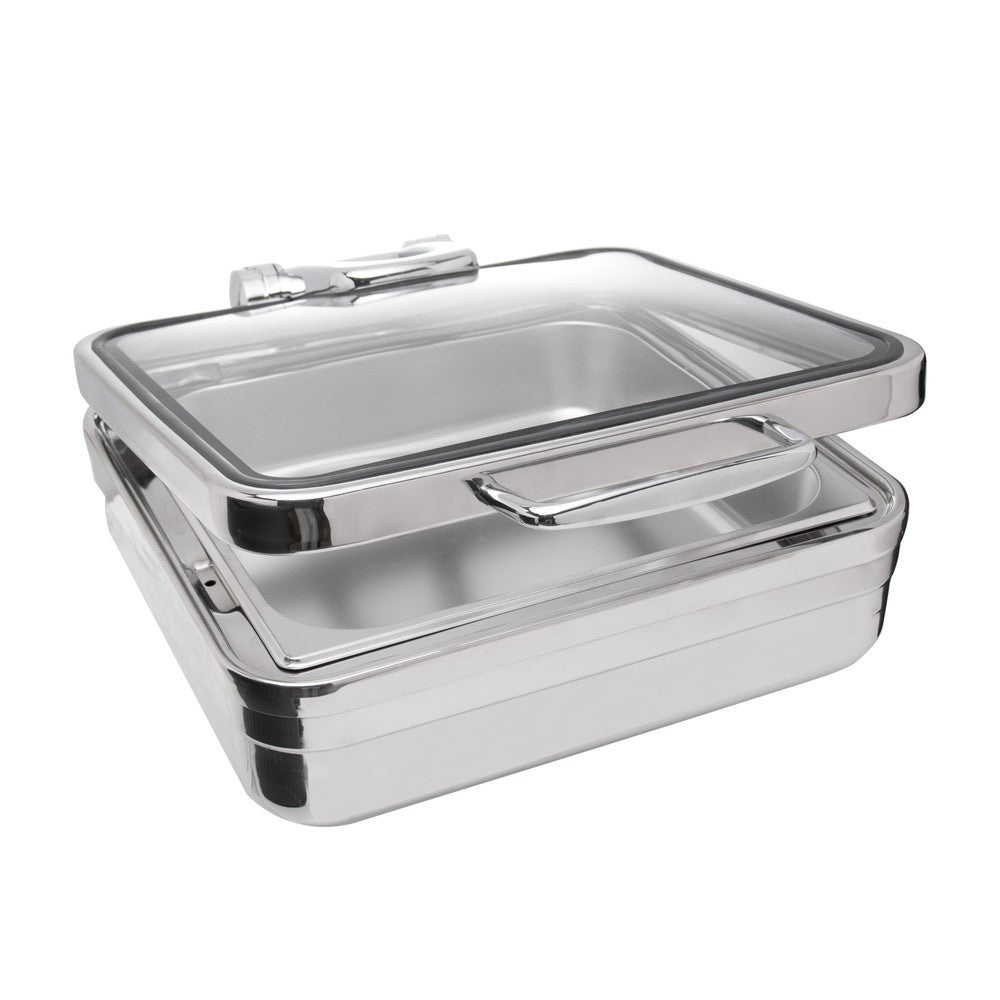 Rechaud Retangular de Indução com Tampa de Vidro 5,1L Aço Inox - Rojemac Profissional