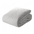 Colcha Matelassê Saphira King e 2 Porta Travesseiros Toque 300 Fios Cinza Microfibra - Lyor