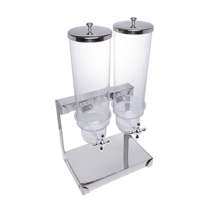 Porta Cereais Duplo 2x 3L Aço Inox - Rojemac Profissional