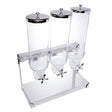 Porta Cereais Triplo 3x 3L Aço Inox - Rojemac Profissional
