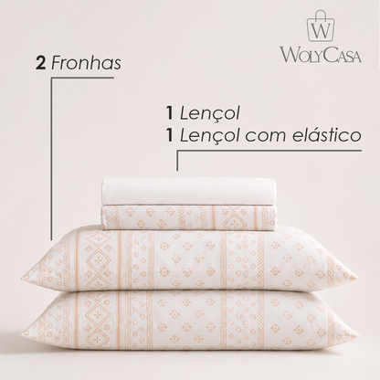 Jogo de Cama Queen Essencial Serenata Toque 250 Fios Microfibra - Lyor