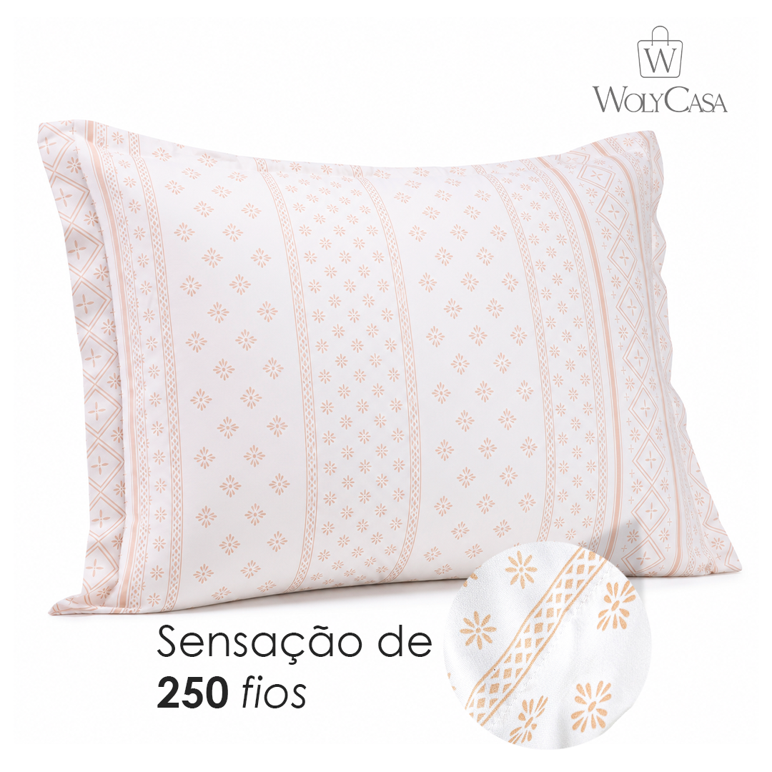 Porta Travesseiro Essencial Serenata 50cm x 70cm Toque 250 Fios Microfibra - Lyor