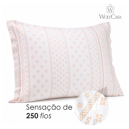 Porta Travesseiro Essencial Serenata 50cm x 70cm Toque 250 Fios Microfibra - Lyor