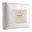Colcha Matelassê Quadrat Queen com 2 Porta Travesseiros Branco Microfibra - Lyor