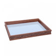 Bandeja com Espelho Rustic 41cm x 31cm x 5cm Madeira - Lyor