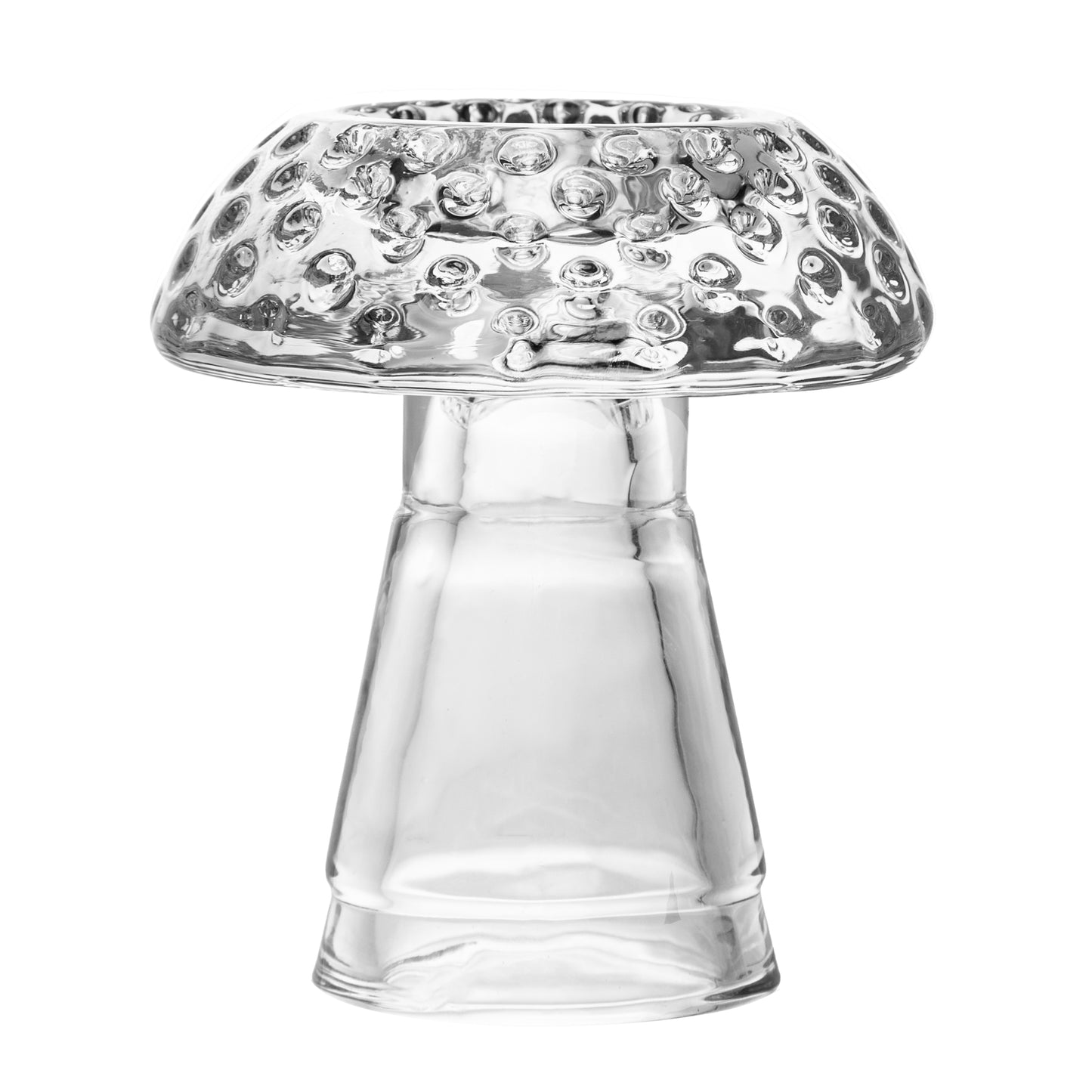 Castiçal Mushroom 10cm x 10cm x 11,5cm Vidro - Lyor