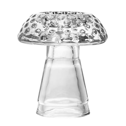 Castiçal Mushroom 10cm x 10cm x 11,5cm Vidro - Lyor