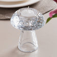 Castiçal Mushroom 10cm x 10cm x 11,5cm Vidro - Lyor