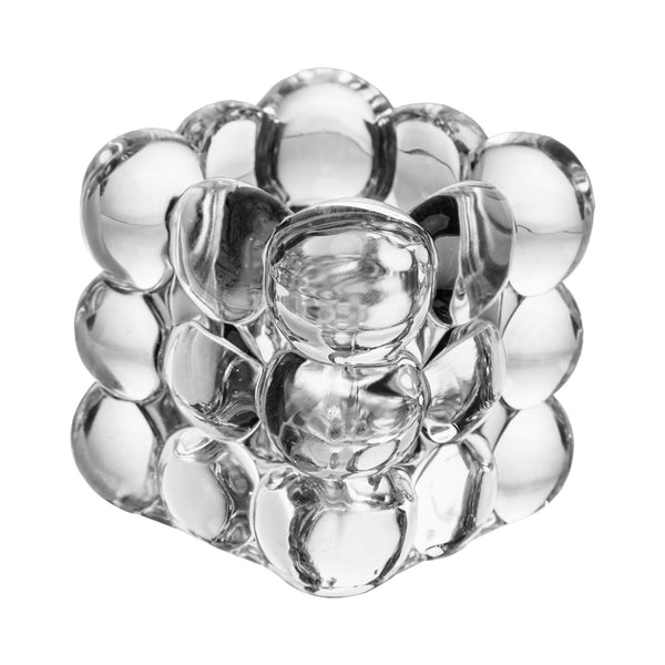 Porta Velas Bubble 6,5cm x 6,5cm x 6,5cm Vidro - Lyor