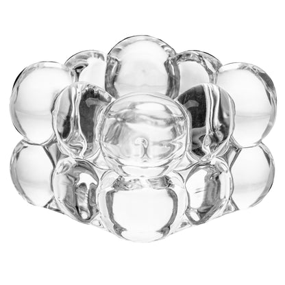 Porta Velas Bubble 6,5cm x 6,5cm x 5cm Vidro - Lyor