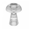 Castiçal Mushroom Lines 10cm x 10cm x 11cm Vidro - Lyor