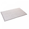 Tapete com Antiderrapante para Banheiro Comfort 38cm x 58cm Branco e Cinza Chenille - Lyor