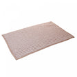 Tapete com Antiderrapante para Banheiro Comfort 38cm x 58cm Branco e Bege Chenille - Lyor