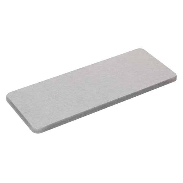 Bandeja Retangular Absorvente para Pia 25cm x 10cm Cinza Pedra Diatomita - Lyor