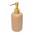 Porta Sabonete Líquido Noble 350ml Marrom Cerâmica - Lyor