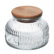Pote com Tampa de Bambu Lumi 330ml Vidro - Lyor
