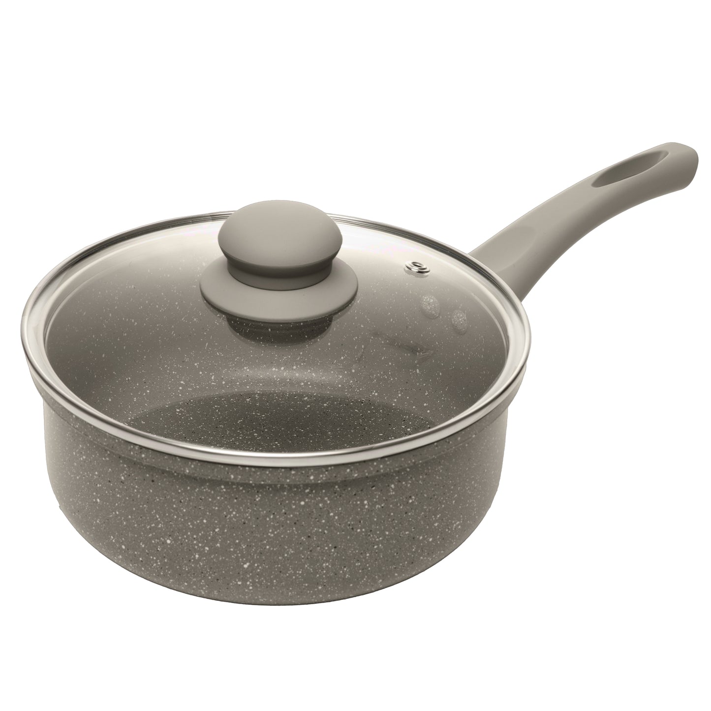 Conjunto 6 Panelas de Indução Granito Chef Taupe Alumínio com Revestimento Cerâmico - Lyor