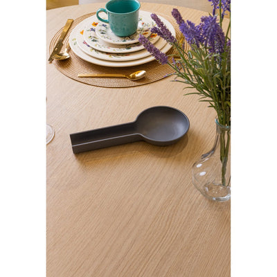 Descanso para Talher 11cm x 24cm x 3cm Cinza PP e Bambu - Lyor