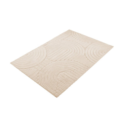Tapete Frankfurt 140cm x 100cm Bege Microfibra - Wolff