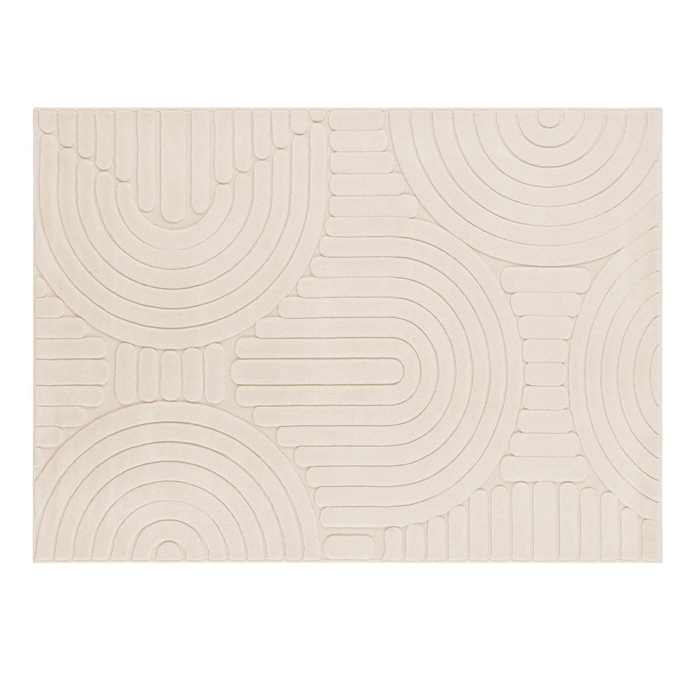 Tapete Frankfurt 140cm x 100cm Bege Microfibra - Wolff